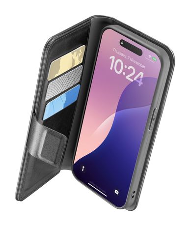 Cellular Line Book Agenda 2 Case Folio für iPhone 16e/17e  (Schwarz) f&uuml;r 23,49 Euro
