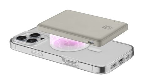 Cellular Line Magsafe 5000 mAh Powerbank USB Typ-C Kabelloses Laden  (Beige) f&uuml;r 34,99 Euro