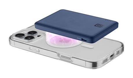 Cellular Line Magsafe 5000 mAh Powerbank USB Typ-C Kabelloses Laden  (Blau) f&uuml;r 34,99 Euro