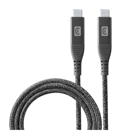 Cellular Line Power Cable 10 Gbit/s USB C auf USB C Männlich bis 100 W 1 m  (Schwarz) f&uuml;r 24,99 Euro