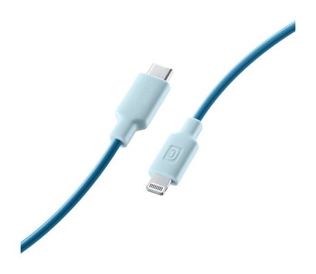 Cellular Line Stylecolor Cable Stecker Lightning auf USB C bis 30 W 1 m  (Blau) f&uuml;r 24,99 Euro