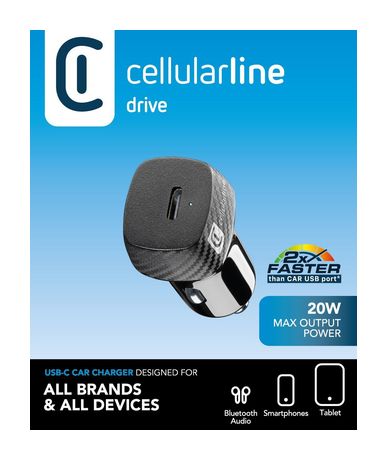 Cellular Line USB-C Car Power 20W f&uuml;r 19,99 Euro