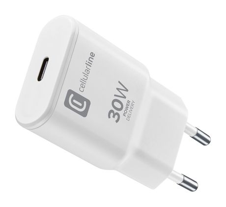 Cellular Line USB-C Ladegerät mit GaN-Technologie - GAN SLIM 30W f&uuml;r 19,99 Euro