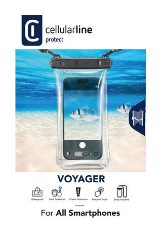Cellular Line Voyager Beuteltasche für Universal Universal  (Schwarz) f&uuml;r 13,99 Euro