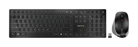 Cherry DW9500 Slim Universal Tastatur RF Wireless + Bluetooth 2.4 - 2.4835 GHz  (Schwarz, Grau) f&uuml;r 145,23 Euro
