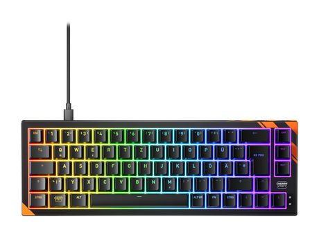 Cherry K5 Pro TMR Compact RGB-LED Gaming Tastatur USB  (Schwarz, Orange) f&uuml;r 181,99 Euro