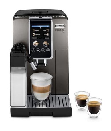 DeLonghi Dinamica Plus ECAM380.95.TB Kaffeevollautomat 15 bar 1,8 l 300 g  (Schwarz, Titan) f&uuml;r 592,00 Euro