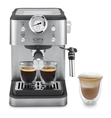 DeLonghi EM450.M Linea Classic Siebträger Kaffeemaschine 15 bar 1350 W  (Schwarz, Edelstahl) f&uuml;r 129,99 Euro