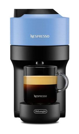 DeLonghi ENV90.A Vertuo Pop Nespresso Kapselmaschine 0,56 l  (Schwarz, Blau) f&uuml;r 98,99 Euro