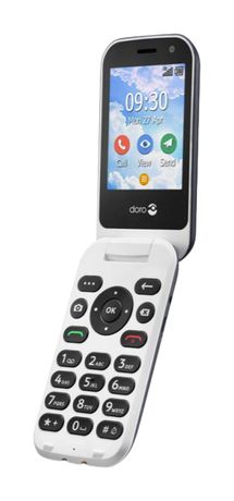 Doro 7080 4G Smartphone 7,11 mm (0.28 Zoll) 5 MP  (Grau, Weiß) f&uuml;r 84,99 Euro