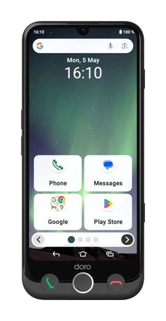 Doro Aurora A30 128 GB 4G Smartphone 15,5 cm (6.1 Zoll) 2,0 GHz Android 50 MP Dual Kamera Dual Sim WiFi 5  (Graphit) f&uuml;r 257,00 Euro