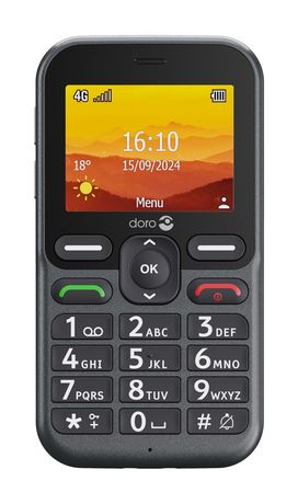Doro Leva L10 4G Smartphone 6,1 cm (2.4 Zoll 2 MP Single SIM  (Schwarz) f&uuml;r 99,99 Euro