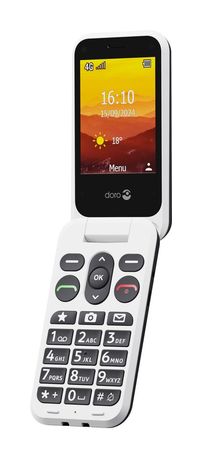 Doro Leva L20 4G Smartphone 7,11 cm (2.8 Zoll) 2 MP Single SIM  (Schwarz, Weiß) f&uuml;r 94,99 Euro