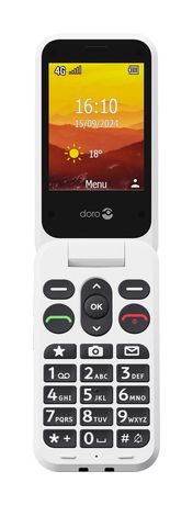Doro Leva L30 4G Smartphone 7,11 cm (2.8 Zoll) 2 MP Single SIM  (Rot, Weiß) f&uuml;r 109,99 Euro