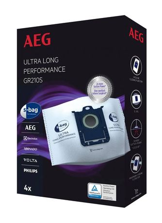 AEG GR210S s-bag Staubsaugerbeutel 3 Stück  (Weiß) f&uuml;r 12,49 Euro