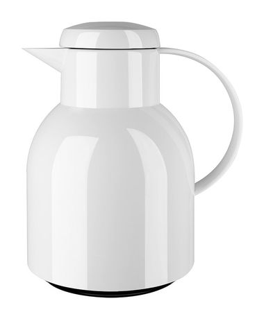504229 SAMBA Quick Press Isolierkanne 1l Glas-Isolierkolben  (Weiß) 