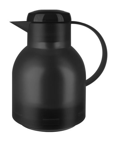 504235 SAMBA Quick Press Isolierkanne 1,0l Glas-Isolierkolben  (Schwarz) 