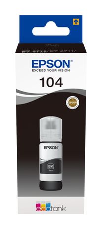 Epson 104 C13T00P140 originale Druckerpatronen Schwarz 65 ml f&uuml;r 10,99 Euro