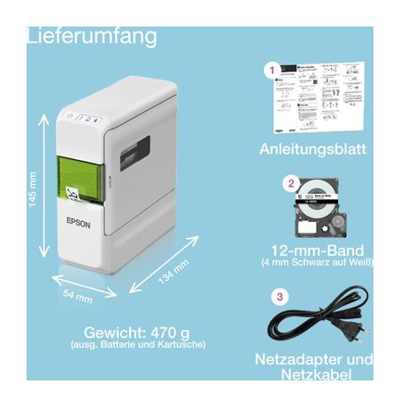 Epson LabelWorks LW-C410 All in One Wärmeübertragung Drucker 180 x 180 DPI f&uuml;r 29,00 Euro