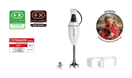 ESGE M100D Design Zauberstab Stabmixer 120 W 2 Stufen  (Weiß) f&uuml;r 79,99 Euro