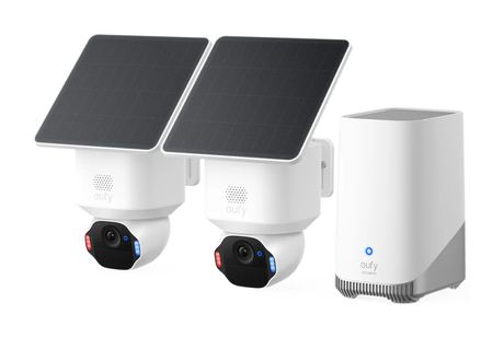 Eufy SoloCam E42 + HomeBase S380 3840 x 2160 Pixel IP-Sicherheitskamera IP65 Innen & Außen Nachtsicht  (Weiß) f&uuml;r 389,00 Euro