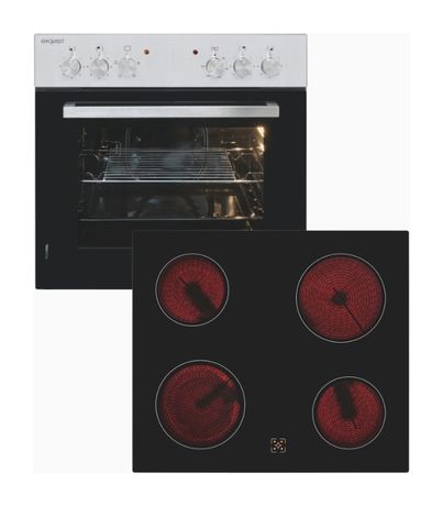 Exquisit EHE145-010 Set Herdset normal mit 60 cm Glaskeramik Kochfeld f&uuml;r 330,00 Euro