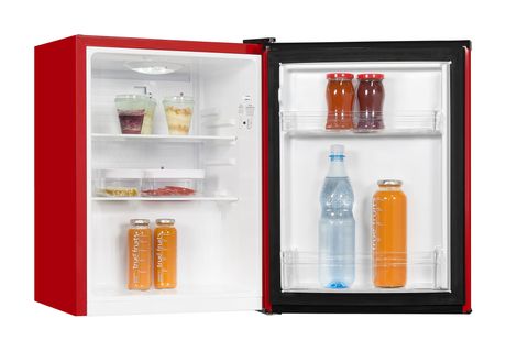 Exquisit KB60-V-090E 52 l Tischkühlschrank EEK: E 81 kWh Jahr  (Rot) f&uuml;r 157,99 Euro