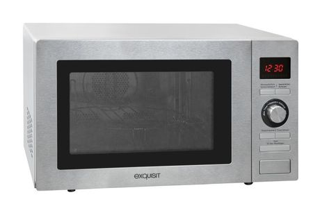 Exquisit MW9025H-3 Freistehende Mikrowelle 900 W Größe: mittel 5 Stufen Grill  (Edelstahl) f&uuml;r 153,99 Euro