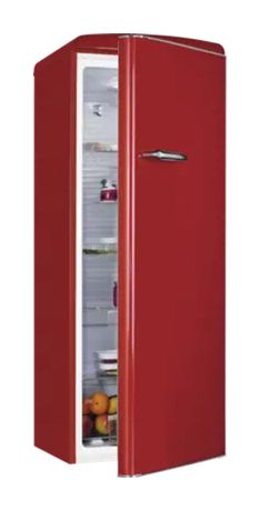 Exquisit RKS325-V-H-161C 225 l Kühlschrank freistehend EEK: C 65 kWh Jahr  (Rot) f&uuml;r 455,00 Euro