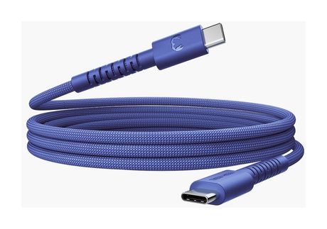 FlexWave Stecker Rundkabel USB C auf USB C bis 100 W 2 m  (Blau) 