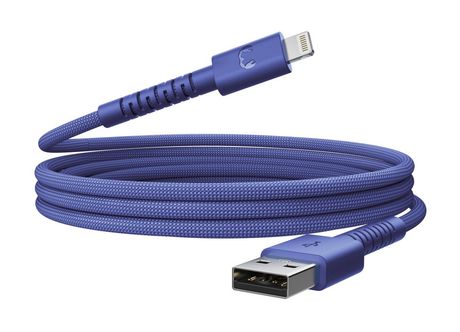 FlexWave Stecker Rundkabel Lightning auf USB A 2 m  (Blau) 