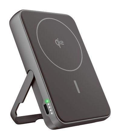 Magnetic Wireless 10000 mAh Powerbank USB Typ-C Kabelloses Laden  (Grau) 