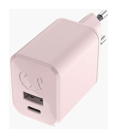 USB + USB-C Mini Charger PD 45 W Ladegerät  (Pink) 