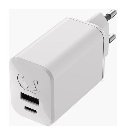USB + USB-C Mini Charger PD GaN 65 W Ladegerät  (Grau) 