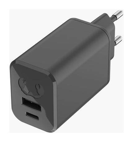 USB + USB-C Mini Charger PD GaN 65 W Ladegerät  (Grau) 