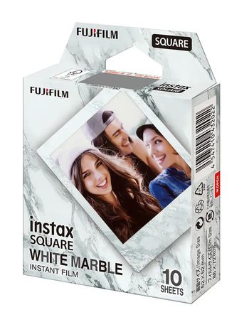 Fujifilm Instax Film 10 Shots SQUARE - Whitemarble f&uuml;r 11,49 Euro