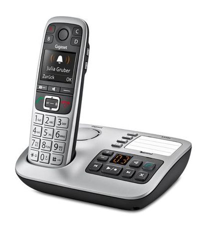 Gigaset E560A DECT-Telefon  (Schwarz/Silber) f&uuml;r 99,99 Euro