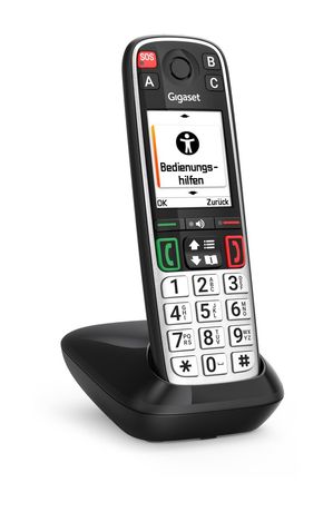 Gigaset Easy 500 Analoges/DECT-Telefon  (Schwarz, Silber) f&uuml;r 69,99 Euro