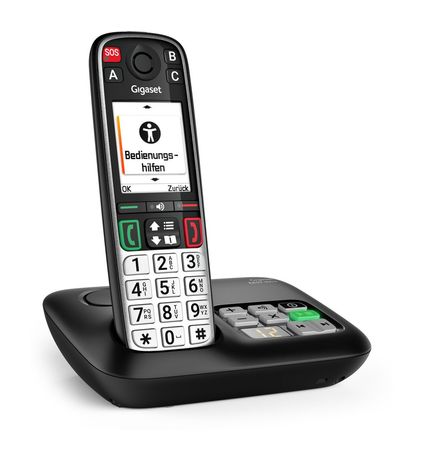 Gigaset Easy 500A Analoges/DECT-Telefon  (Schwarz, Silber) f&uuml;r 79,99 Euro