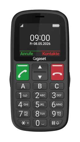 Gigaset GL30 128 MB 4G Smartphone 5,59 cm (2.2 Zoll) 0,3 MP Single SIM  (Schwarz) f&uuml;r 39,90 Euro