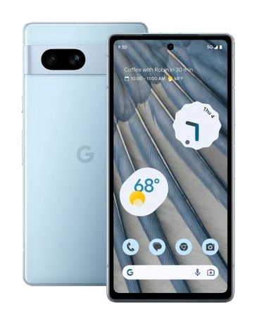 Google Pixel 7a 128 GB 5G Smartphone 15,5 cm (6.1 Zoll) Android 64 MP Dual Kamera Dual Sim (Sea) für 409,00 Euro