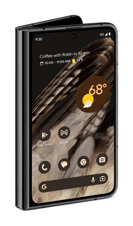 Google Pixel Fold 256 GB 5G Smartphone 19,3 cm (7.6 Zoll) Android 48 MP Dreifach Kamera Dual Sim (Obsidian) f&uuml;r 807,00 Euro