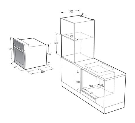 Gorenje BO671703AX Einbaubackofen groß AutoClean f&uuml;r 285,99 Euro