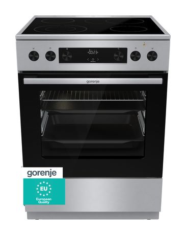 Gorenje GECS6C70XPA Freistehender Herd Elektro groß AquaClean mit Glaskeramik Kochfeld f&uuml;r 499,00 Euro