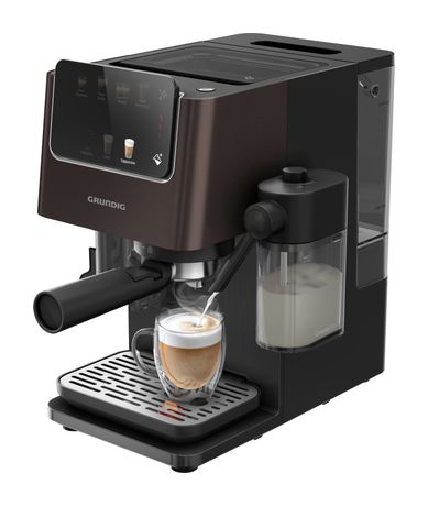 Grundig KSM8530 Siebträger Kaffeemaschine 20 bar 1688 W  (Schwarz, Braun) f&uuml;r 283,99 Euro