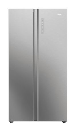 Haier HSW79F18ANMM Side-by-Side Kühl-/ Gefrierkombination 391 l / 220 l 143 kWh NoFrost 1775 mm x 726 mm  (Platin, Edelstahl) f&uuml;r 1.438,00 Euro