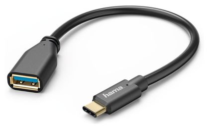 00123590 USB-C-Adapterkabel, USB-C-Stecker – USB-3.1-A-Kupplung 0,15m 