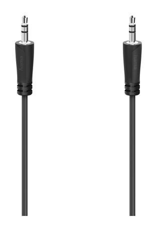 Hama 205116 Audio-Kabel Stecker 3,5 mm Klinke auf 3,5 mm Klinke 5 m  (Schwarz) f&uuml;r 16,99 Euro