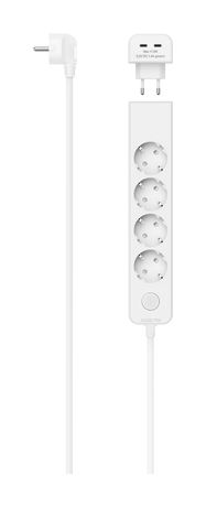Hama 223191 Steckdosenleiste mit USB-C-Adapter 2-fach 17 W Schalter 5-fach 1,4 m  (Weiß) f&uuml;r 29,99 Euro