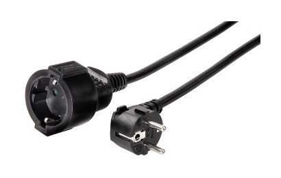 047869 Schutzkontakt-Verlängerungskabel Profi 3 m  (Schwarz) 